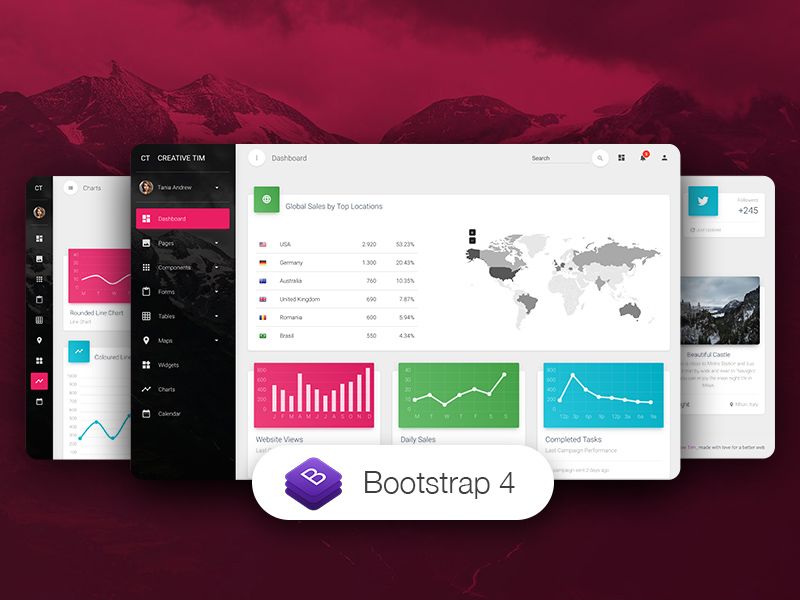Material Dashboard Pro BS4
