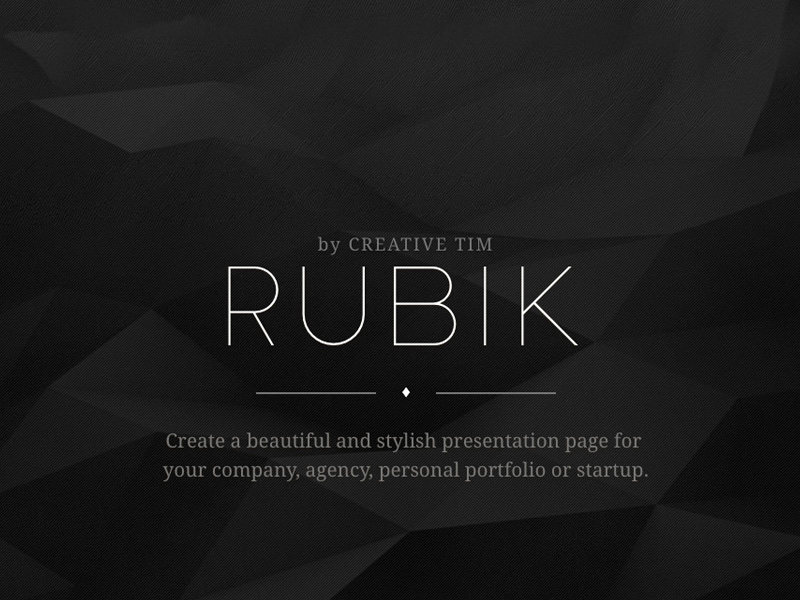 Rubik Presentation Page